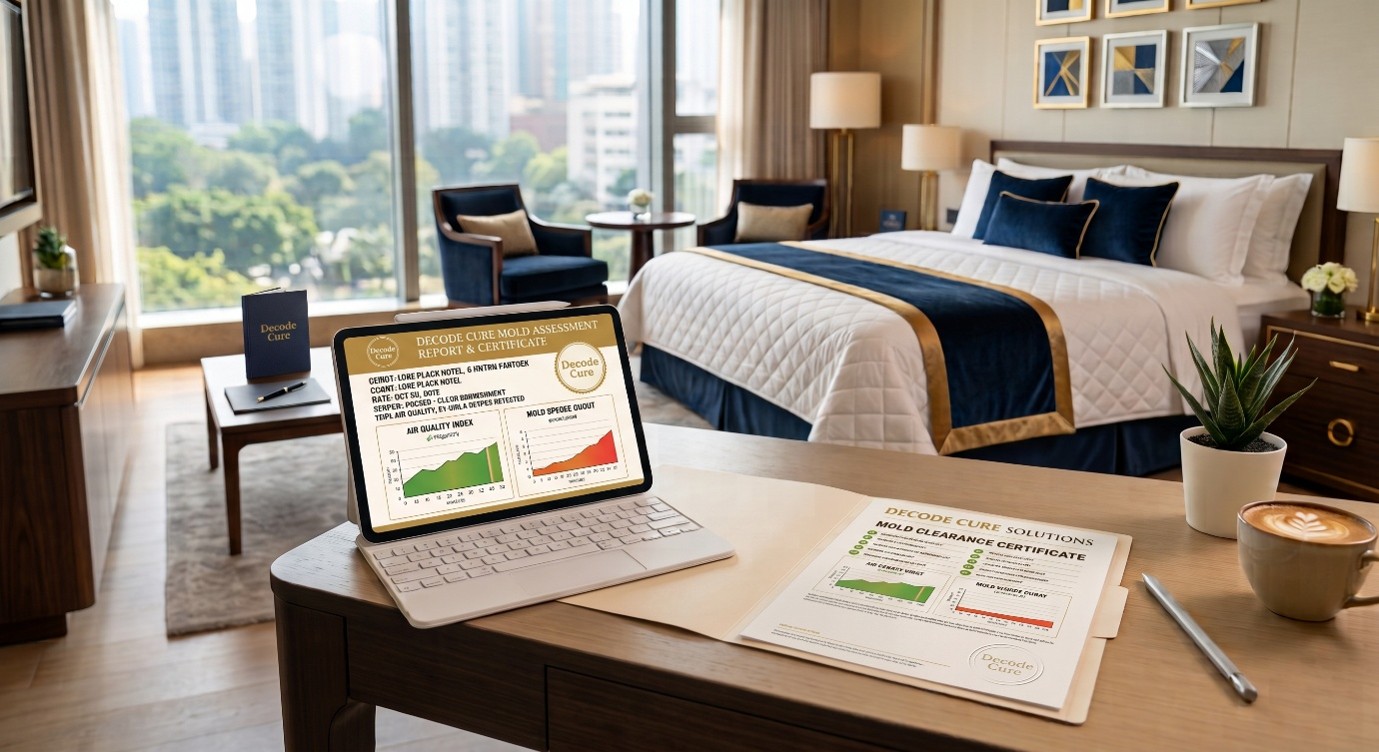 Bedroom mold assessment infographic