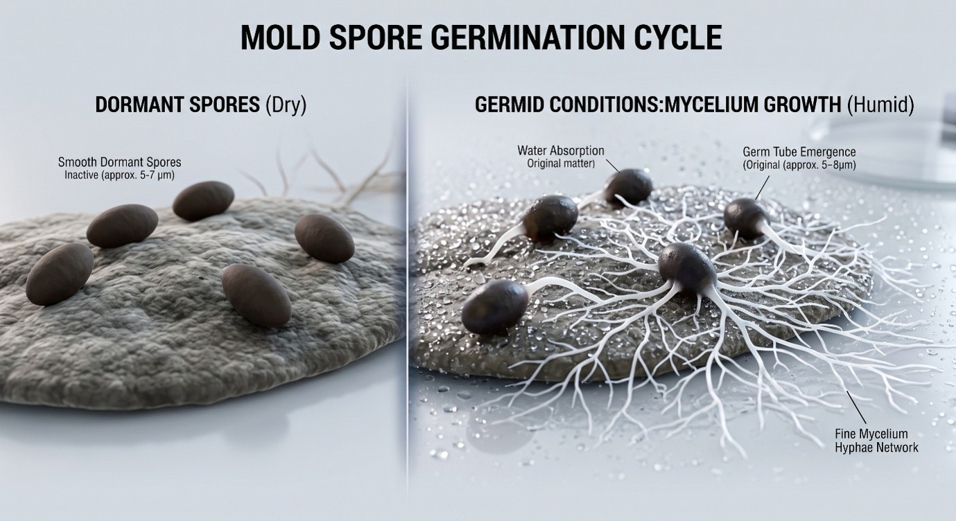 Mold Spore Lifecycle